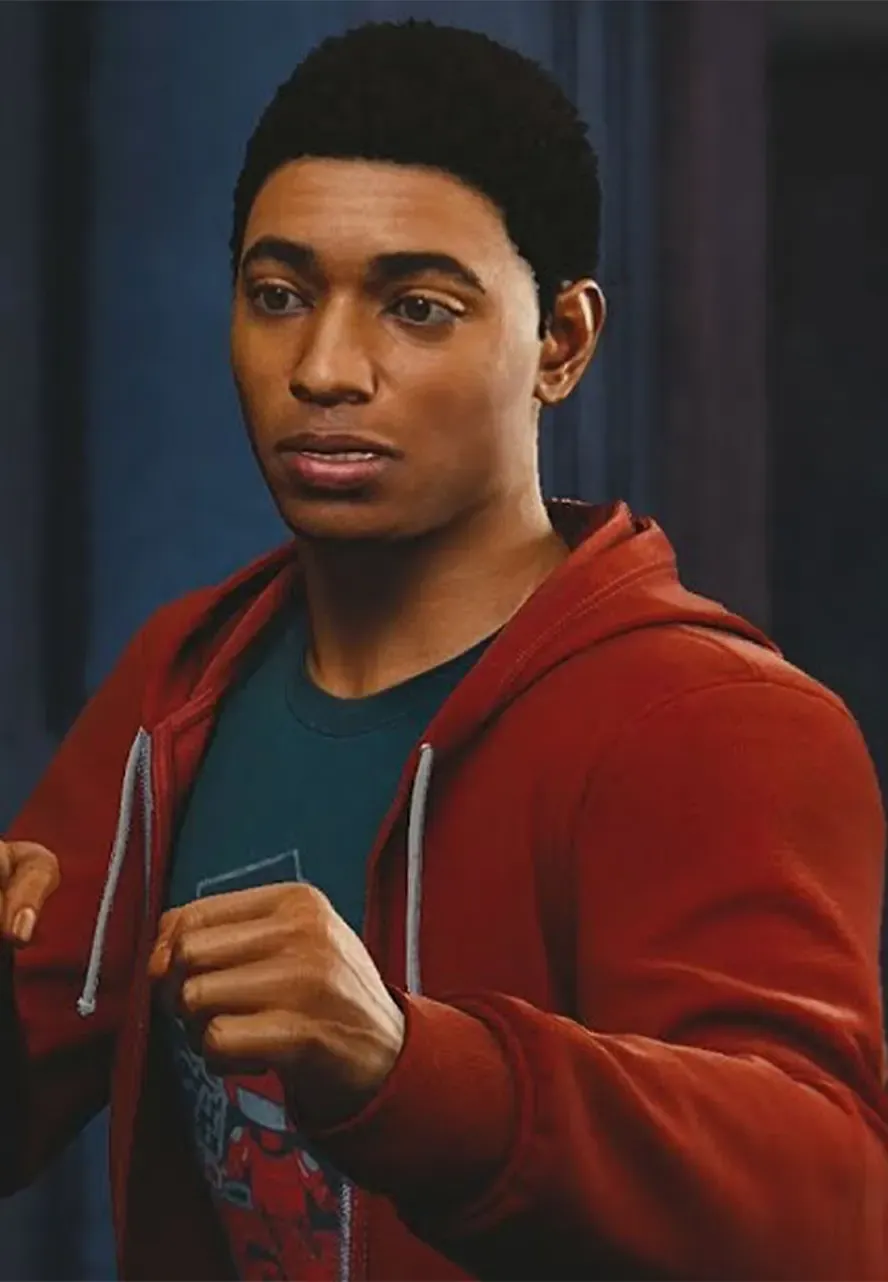 Miles Morales Spider-Man PS4 Red Hoodie video game spider man ps4 miles morales hoodie