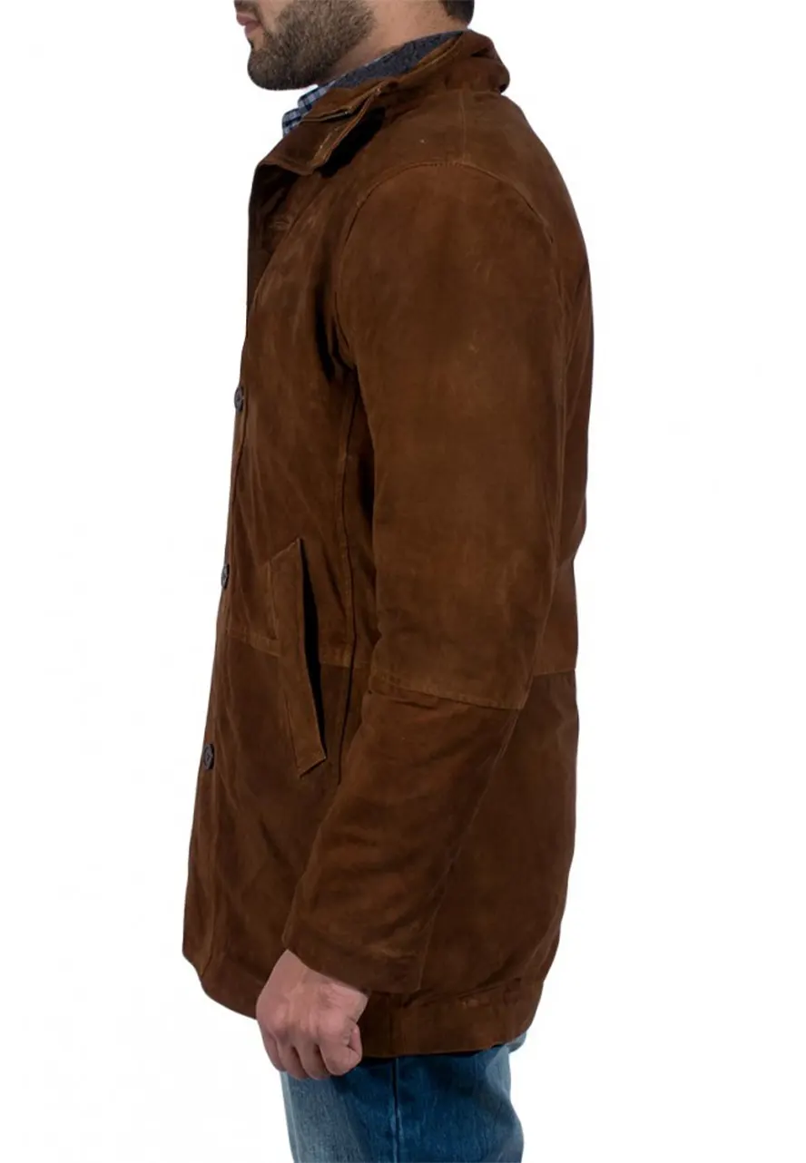 Robert Taylor Sheriff Walt Longmire Suede Coat walt longmire coat