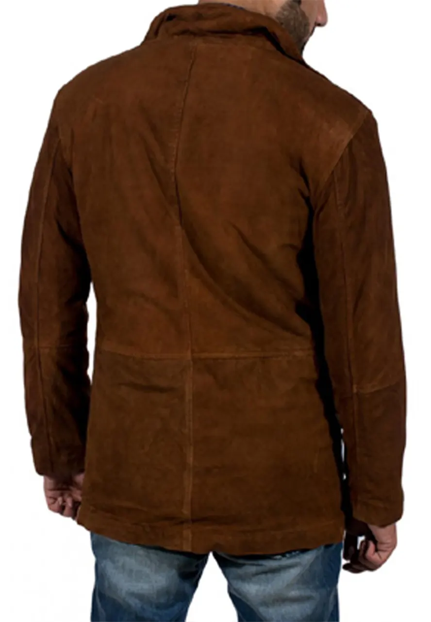 Robert Taylor Sheriff Walt Longmire Suede Coat walt longmire jacket