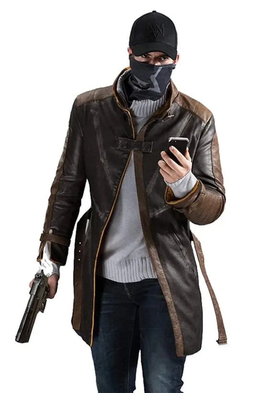 Aiden Pearce Watch Dogs Coat watch dogs aiden pearce leather coat