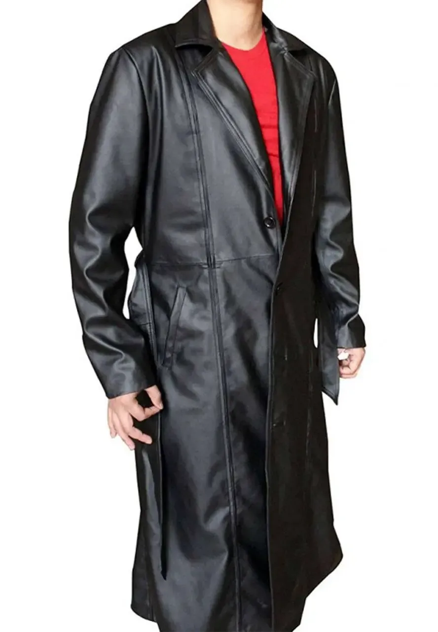 Wesley Snipes Blade Leather Jacket wesley snipes blade trench coat
