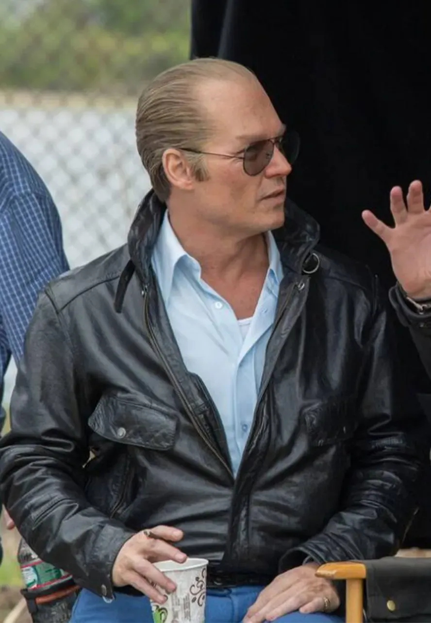 Johnny Depp Black Mass Leather Jacket whitey bulger jacket