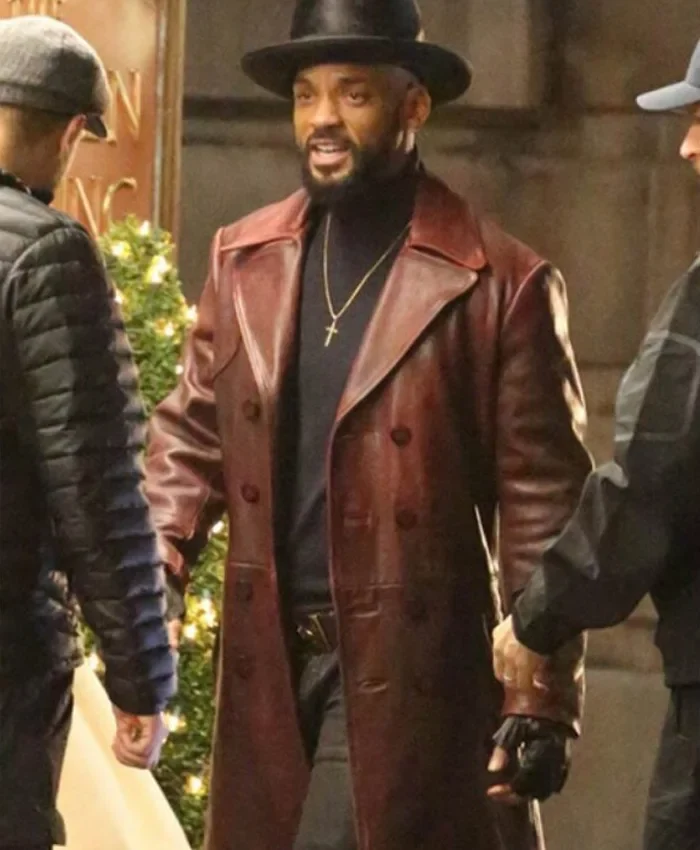 Suicide Squad Will Smith Deadshot Leather Coat will smith coat