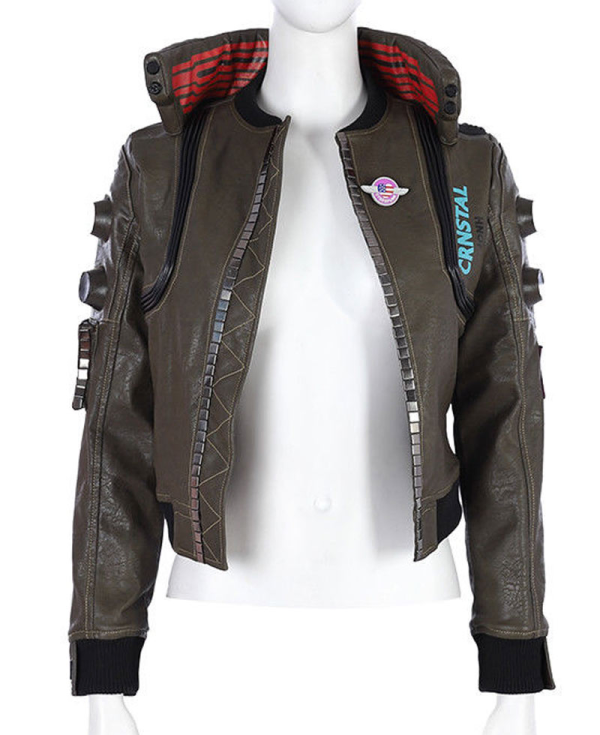 cyberpunk 2077 brown leather jacket