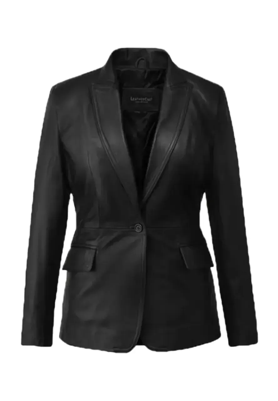 Captain America The Winter Soldier Natasha Romanoff Leather Blazer women leather blazer