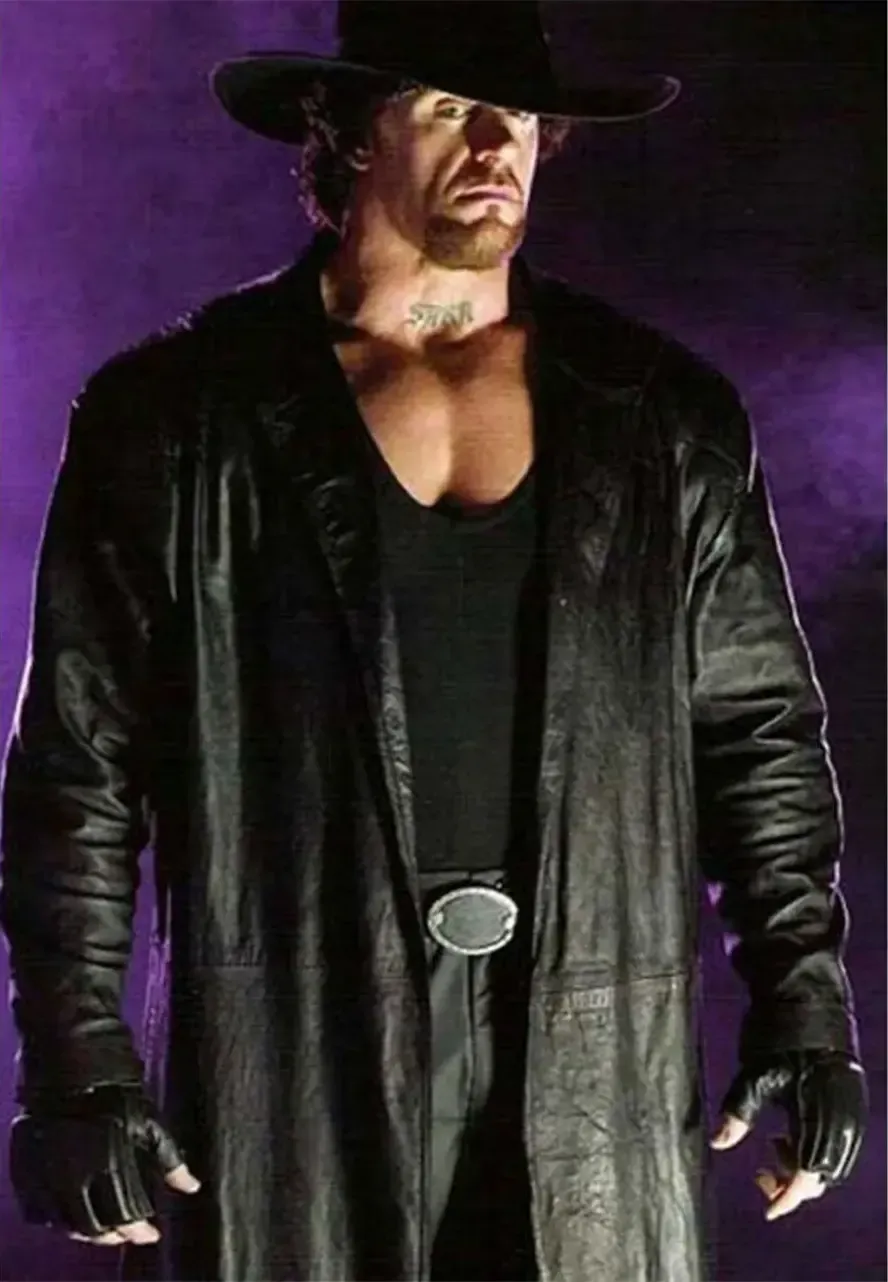 WWE The Undertaker Black Leather Coat wwe the undertaker black leather coat