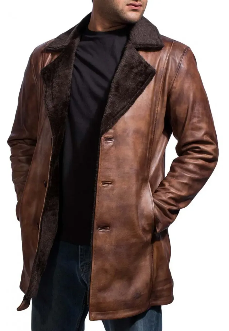 X-Men Wolverine Shearling Coat x men wolverine leather coat