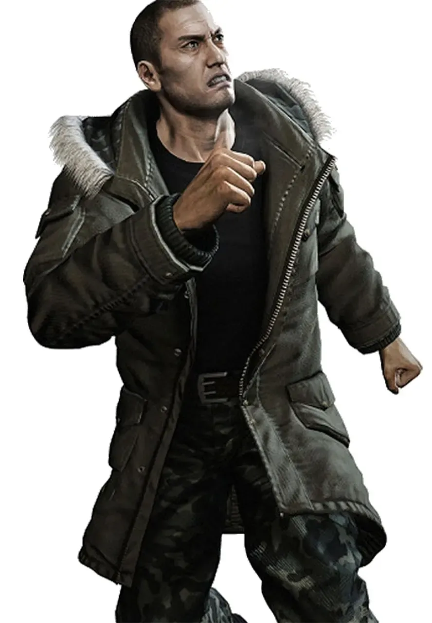 Yakuza 5 Taiga Saejima Green Coat yakuza taiga saejima parka coat
