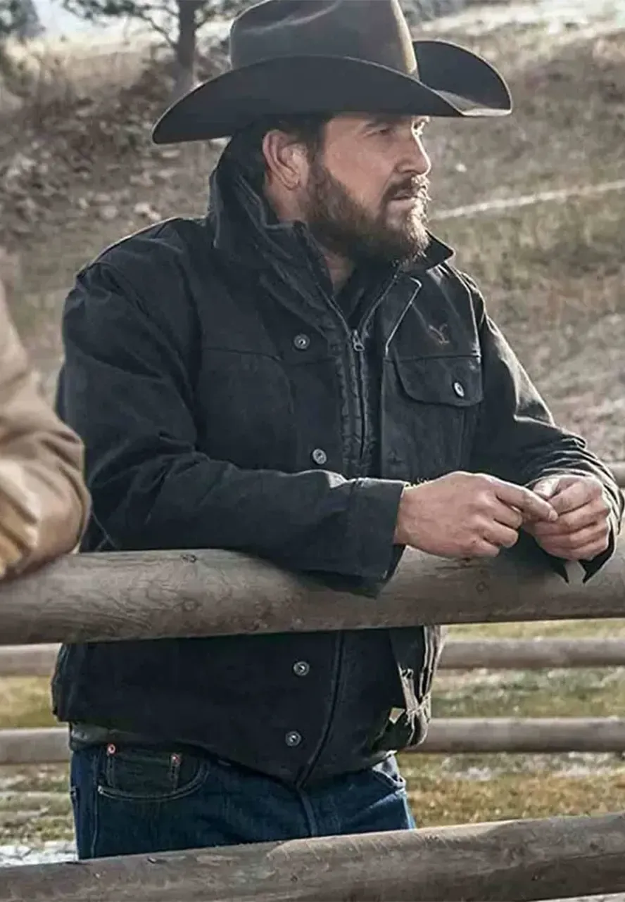 Yellowstone Cole Hauser Black Jacket yellowstone cole jacket