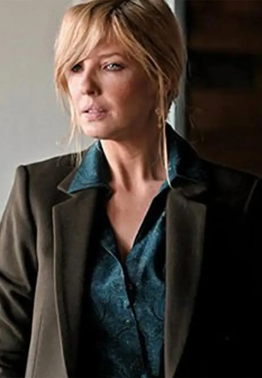 Kelly Reilly Yellowstone S03 Trench Coat yellowstone season 03 kelly reilly trench coat