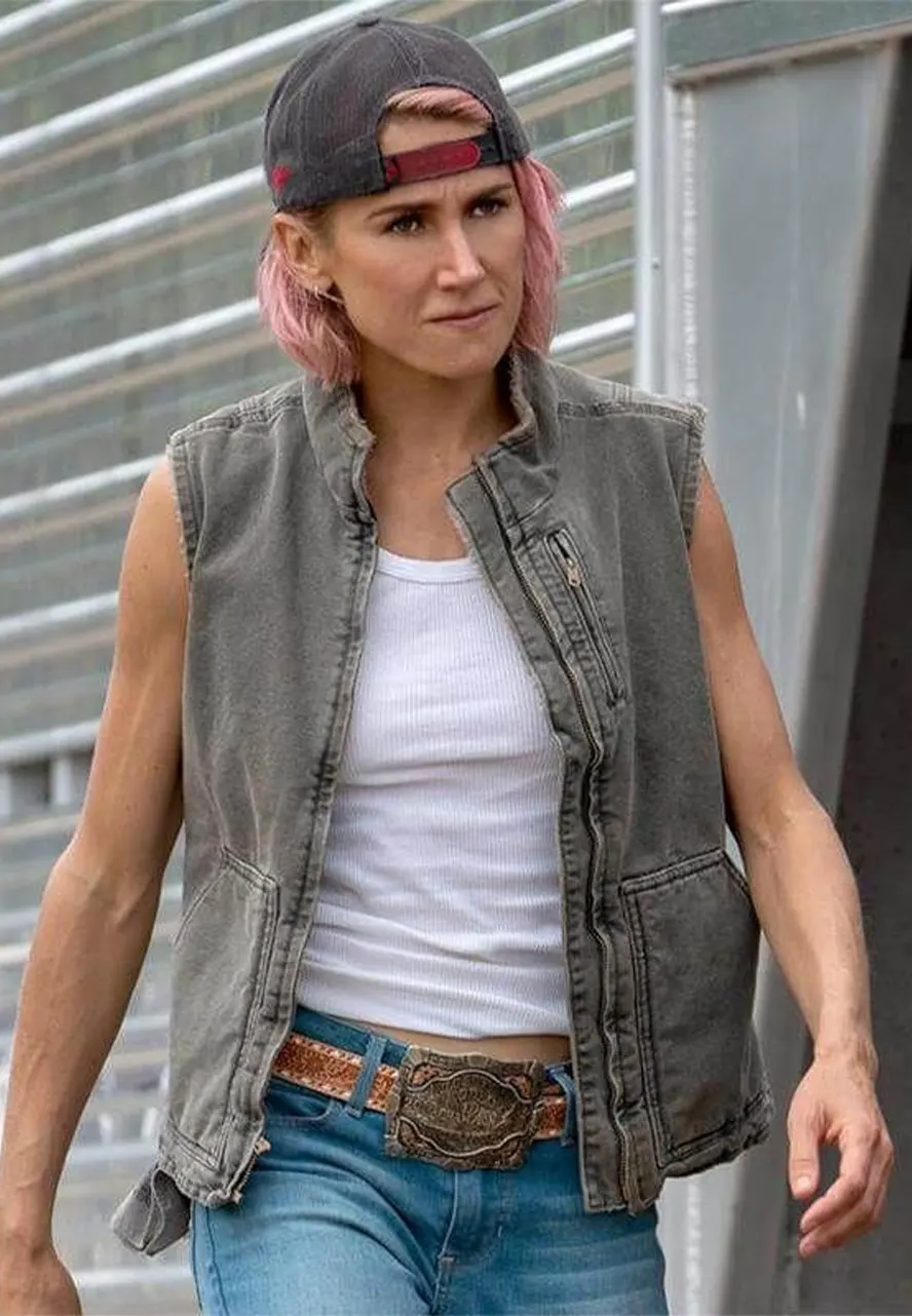 Teeter Yellowstone Jennifer Landon Vest yellowstone teeter grey vest