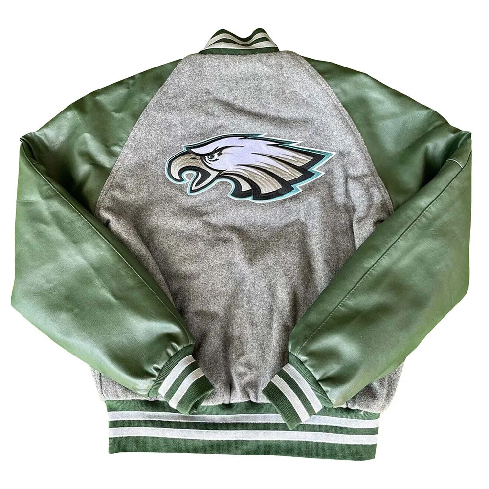 Philadelphia Eagles American Flag Varsity Jacket american flag jacket
