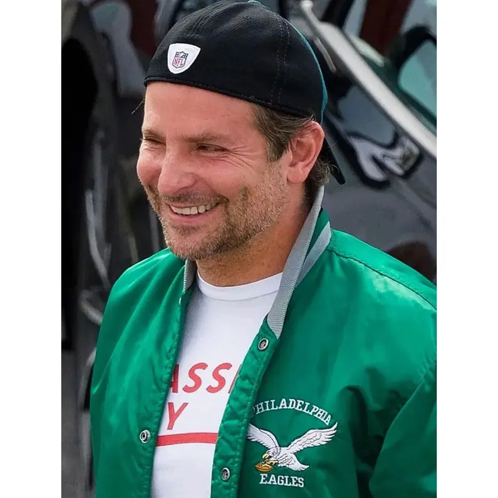 Philadelphia Eagles Bradley Cooper Jacket bradley cooper eagles bomber jacket