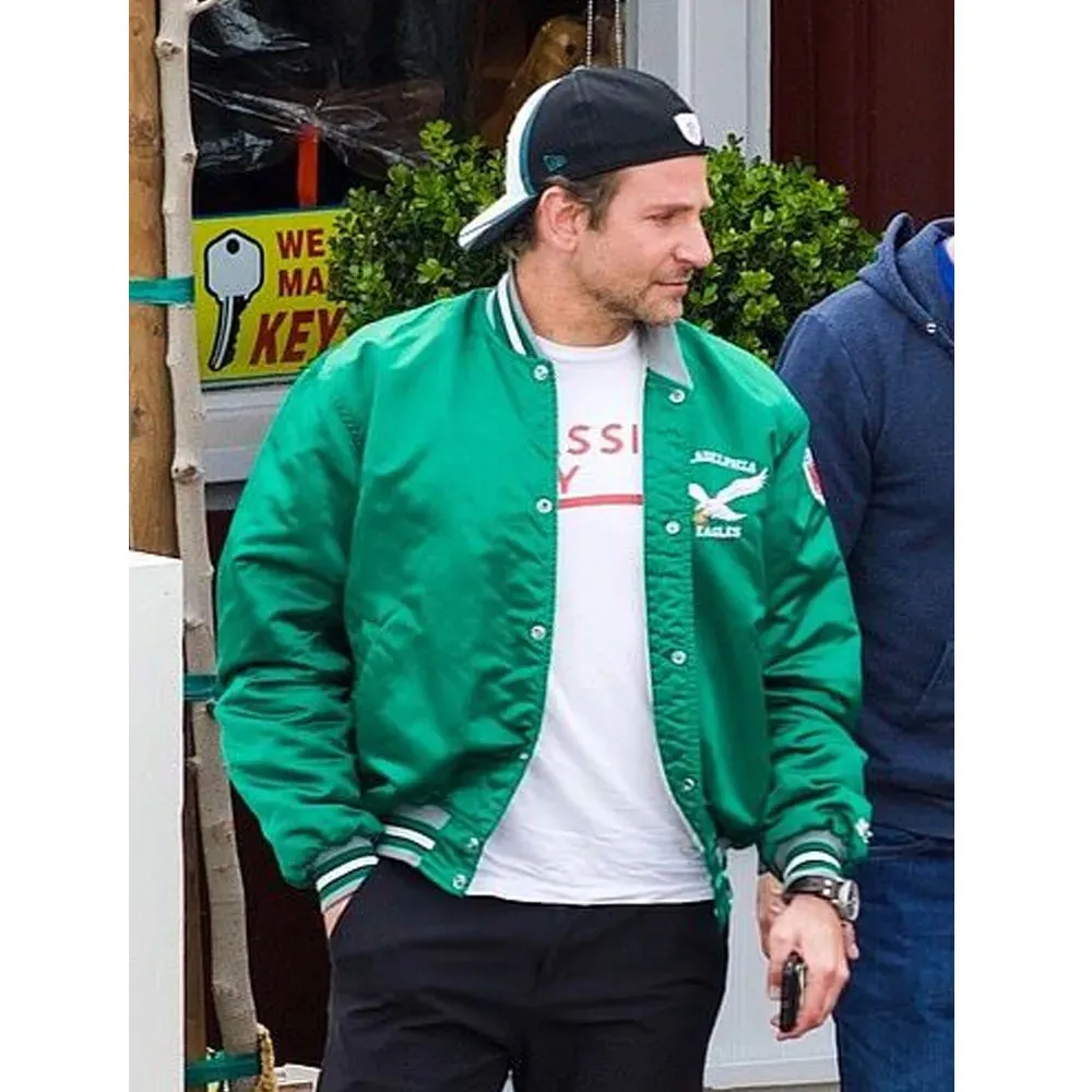 Philadelphia Eagles Bradley Cooper Jacket bradley cooper philadelphia eagles green jacket