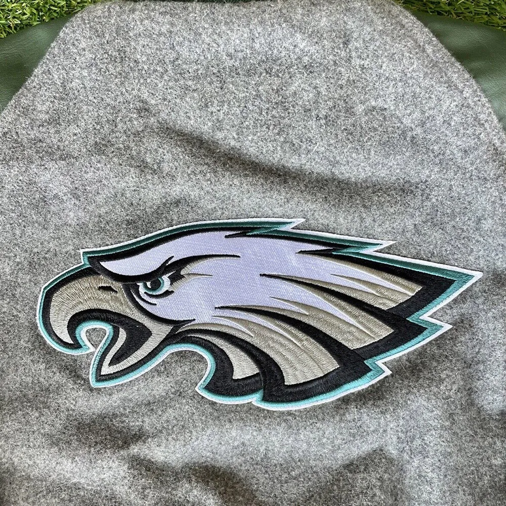 Philadelphia Eagles American Flag Varsity Jacket eagles flag jacket