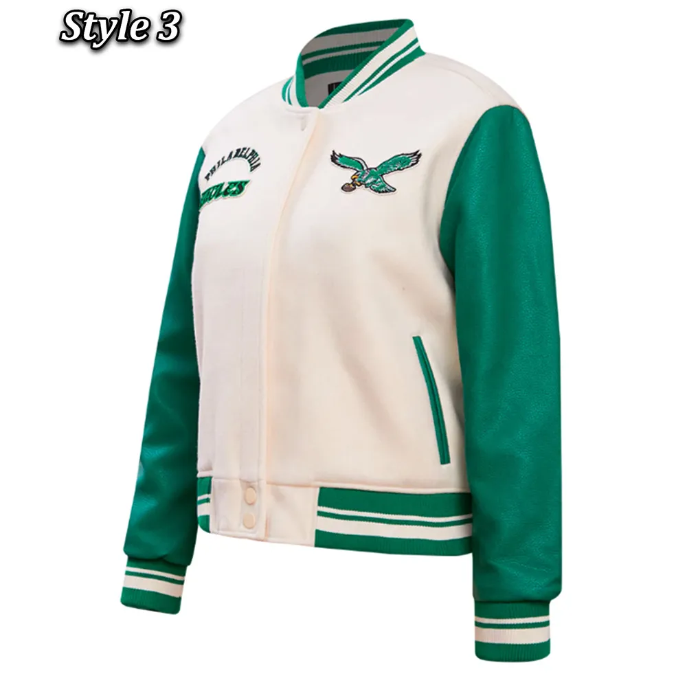 Classic Retro Philadelphia Eagles Varsity Jacket eagles letterman jacket