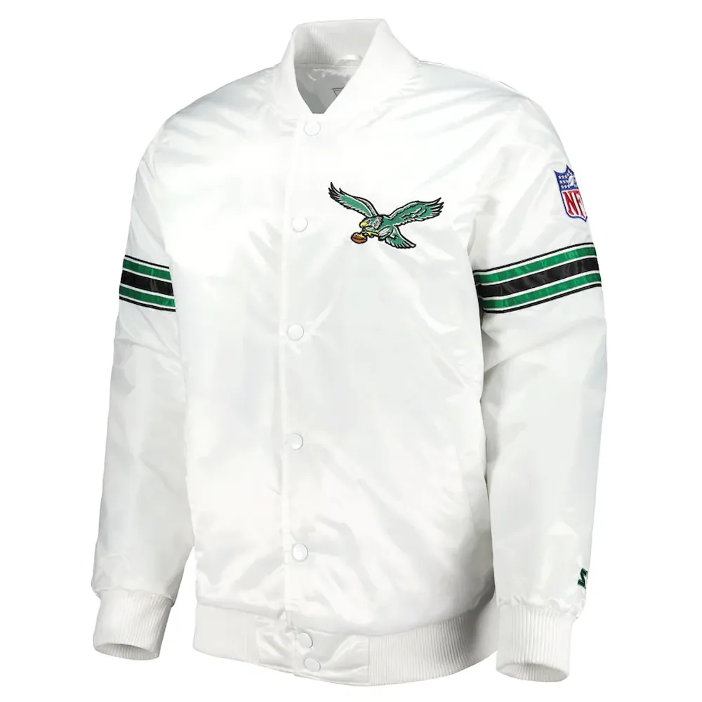 Philadelphia Eagles Striped Jacket eagles satin jacket