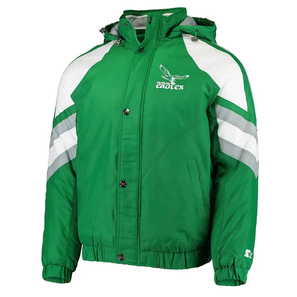 Kelly Green Philadelphia Eagles Throwback Jacket eagles throwback jacket
