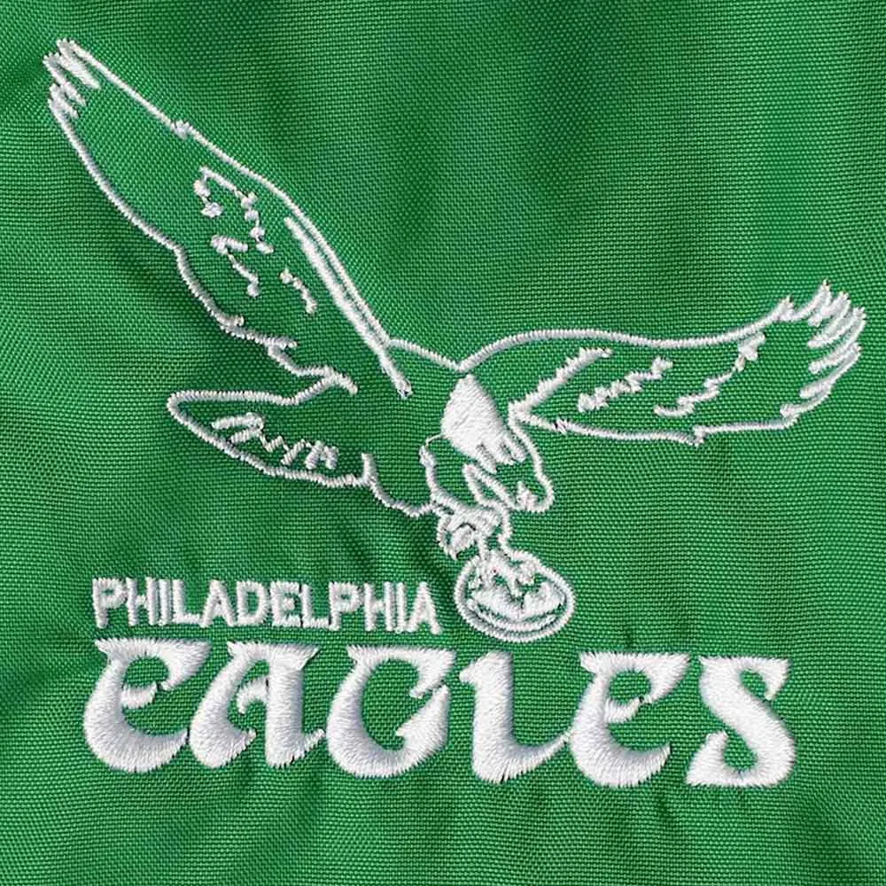Kelly Green Philadelphia Eagles Throwback Jacket eagles throwback starter jacket