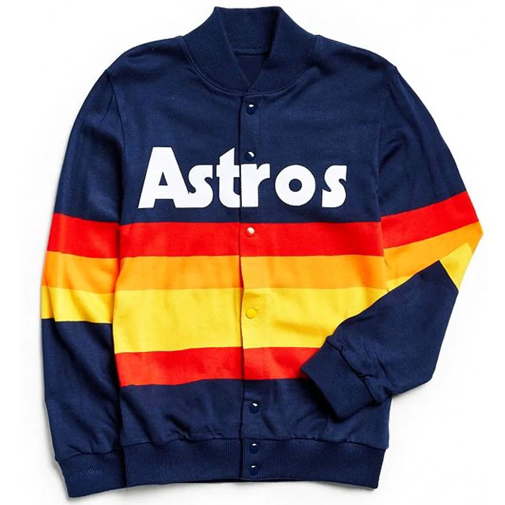 Houston Astros 1986 Blue Sweater Jacket houston astros cardigan
