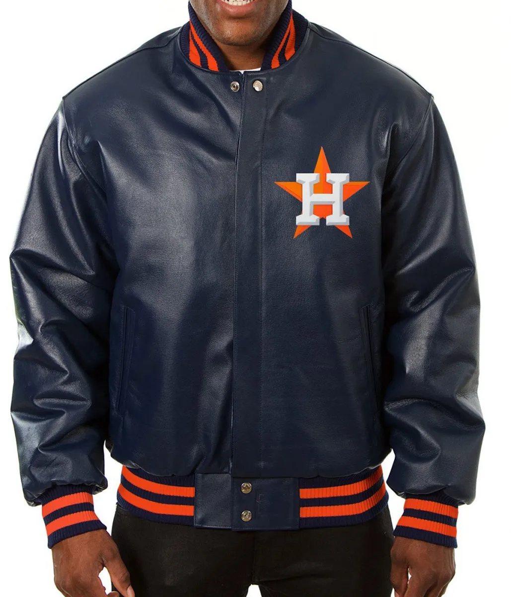 Houston Astros Varsity Leather Jacket houston astros leather jacket