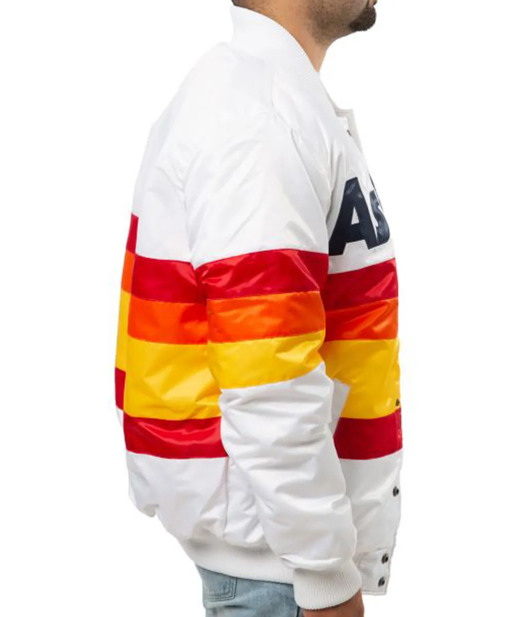 Vintage Houston Astros Satin Bomber Jacket houston astros satin jacket