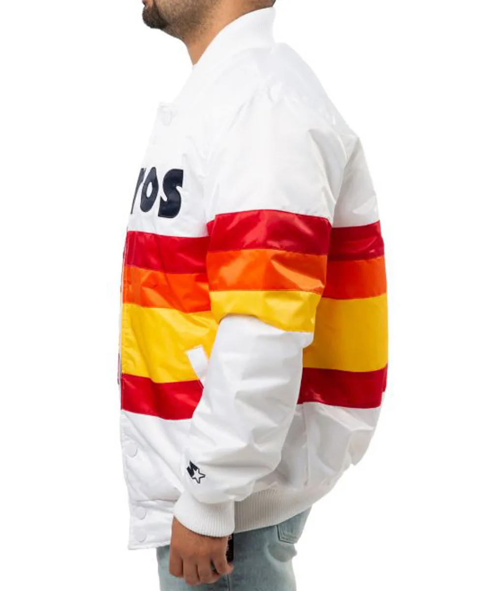 Vintage Houston Astros Satin Bomber Jacket houston astros starter satin jacket