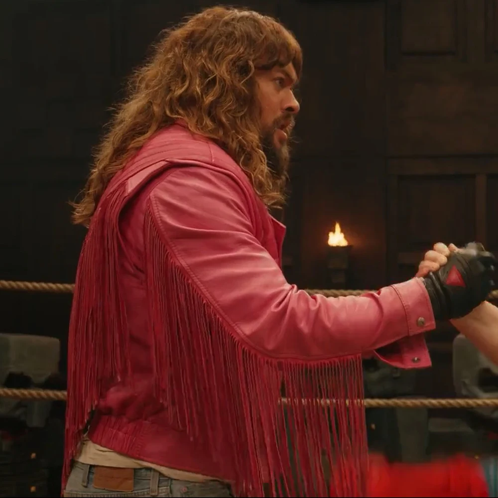Minecraft Jason Momoa Pink Leather Jacket jason momoa pink jacket