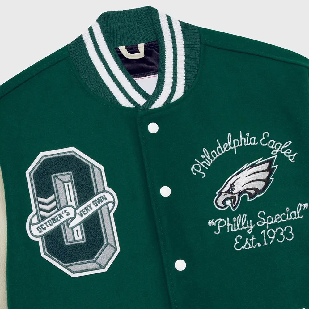 Classic Green Philadelphia Eagles Varsity Jacket philadelphia eagles ovo jacket