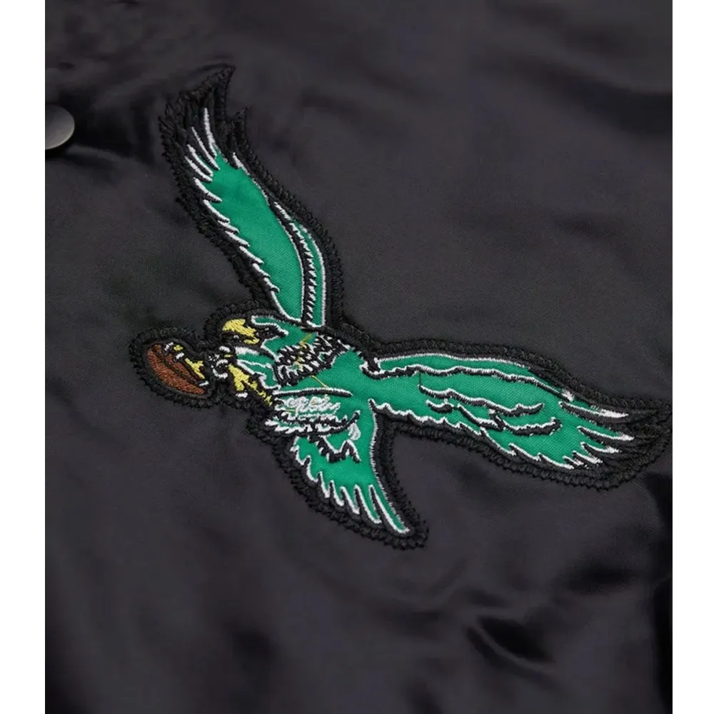 Philadelphia Eagles Striped Jacket philadelphia eagles satin jacket