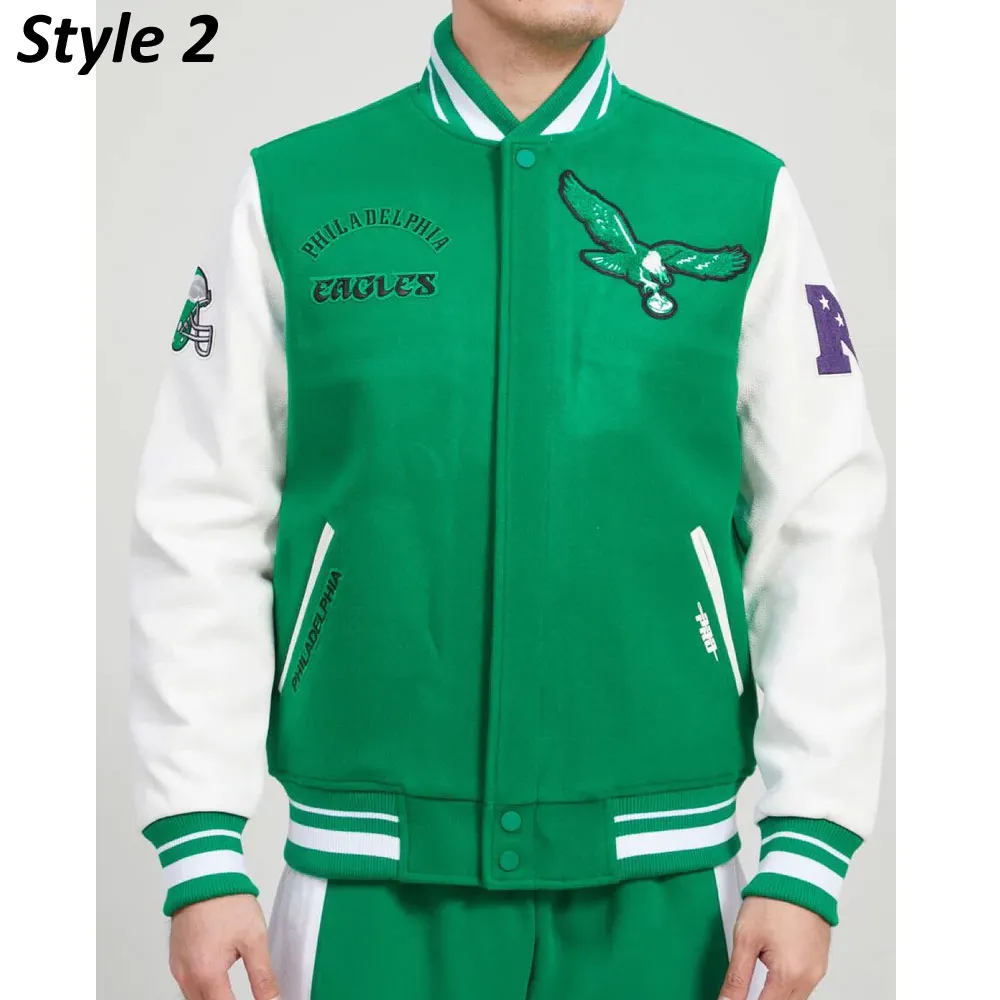 Classic Retro Philadelphia Eagles Varsity Jacket philadelphia eagles varsity jacket