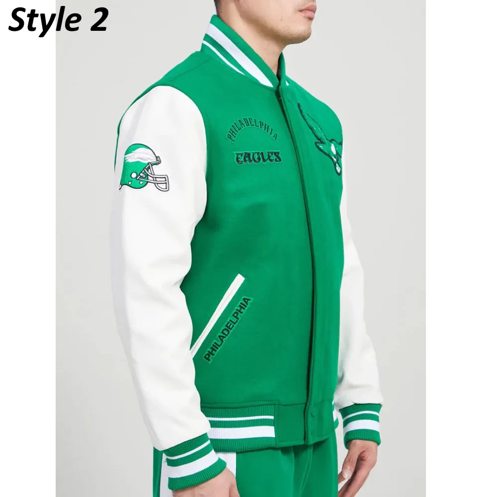 Classic Retro Philadelphia Eagles Varsity Jacket retro classic philadelphia eagles varsity jacket