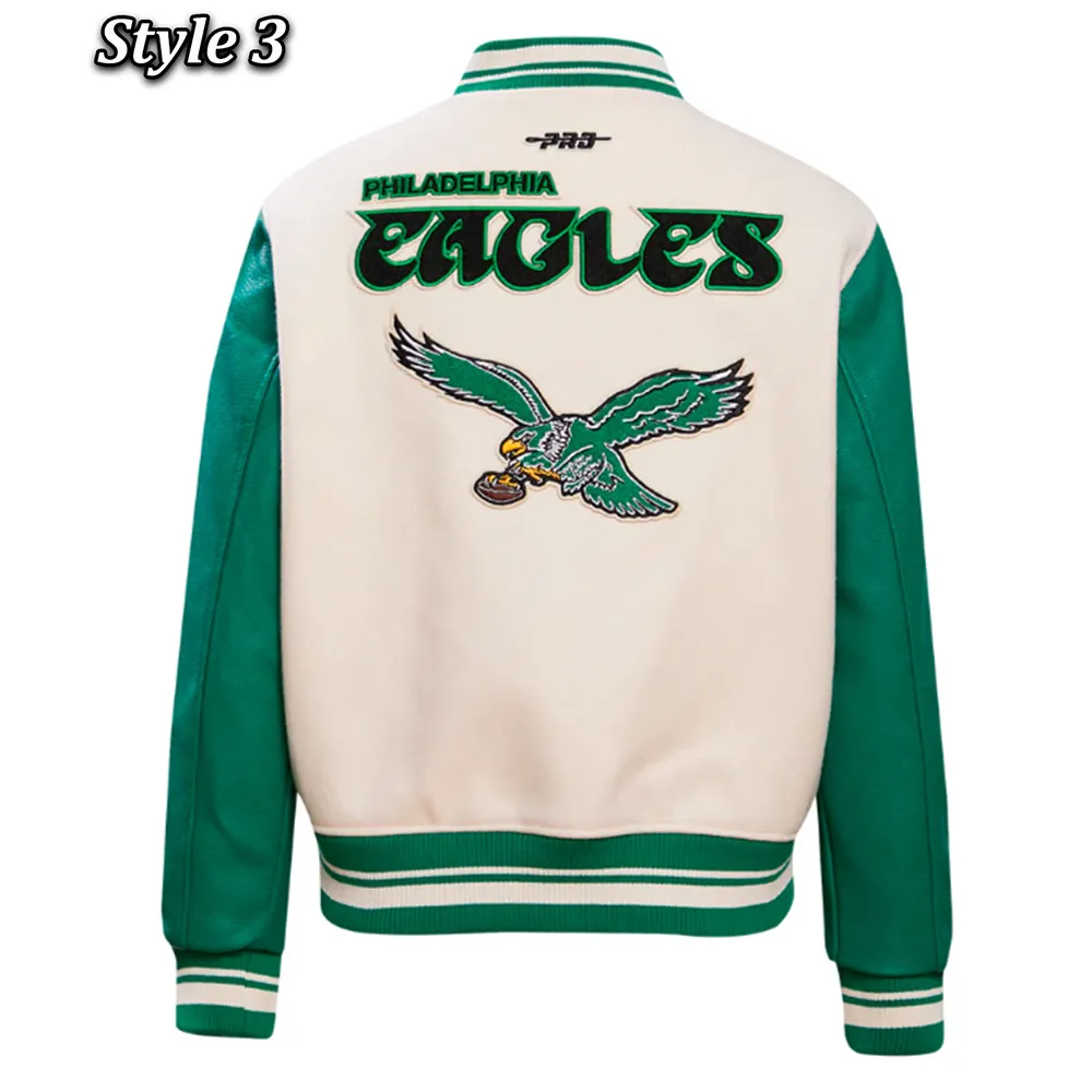 Classic Retro Philadelphia Eagles Varsity Jacket varsity eagles jacket