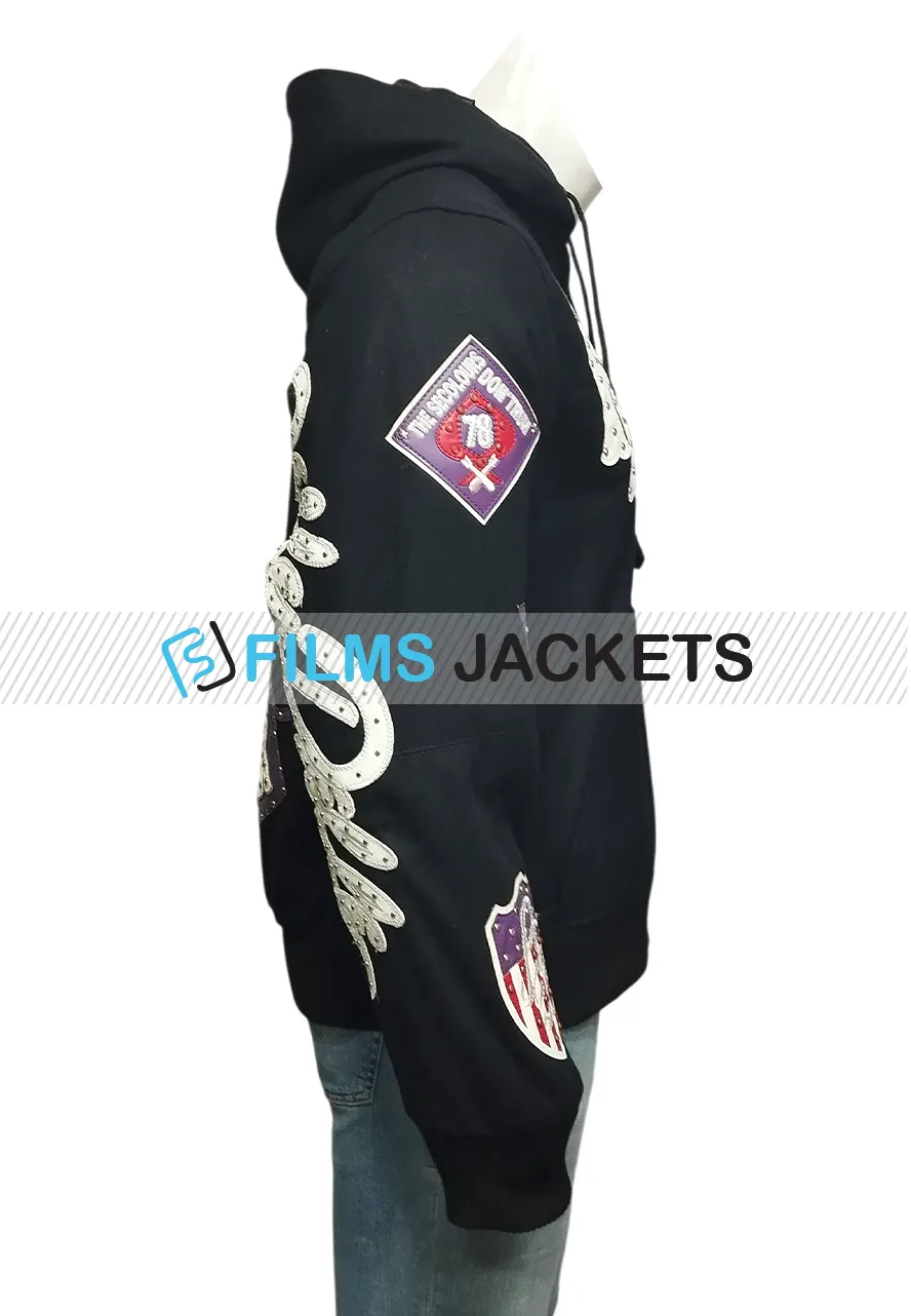 American Bruiser Black Pelle Pelle Zip Up Hoodie american bruiser hoodie