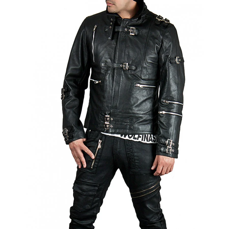 Michael Jackson Bad Black Leather Jacket bad jacket