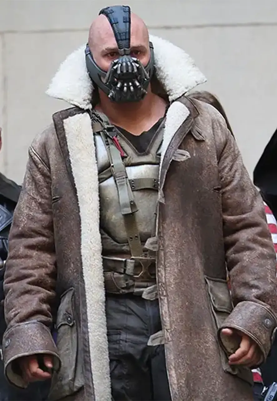 The Dark Knight Rises Bane Shearling Coat bane shearling coat