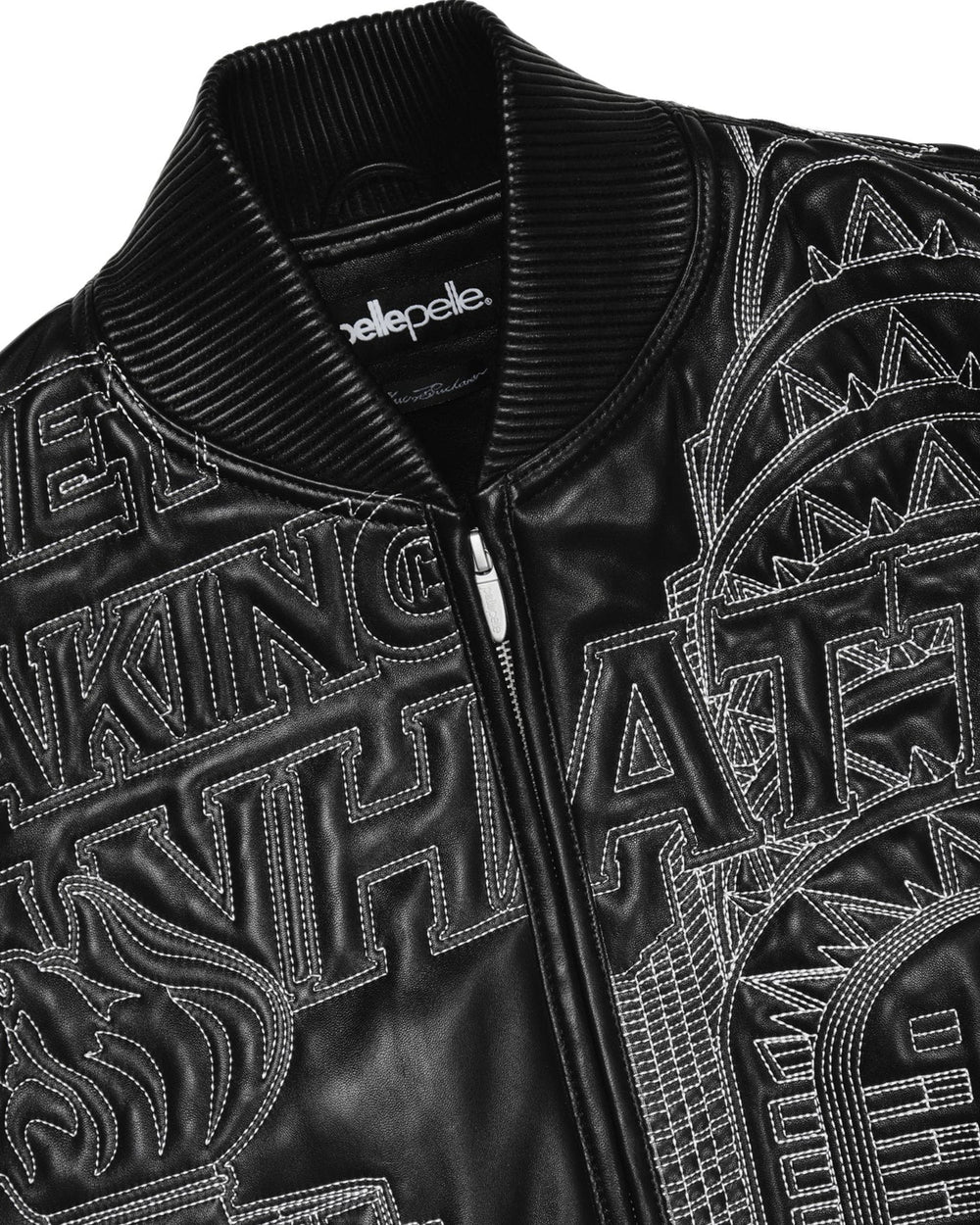 NYC Boro Quilted Pelle Pelle Black Jacket black pelle pelle leather jacket