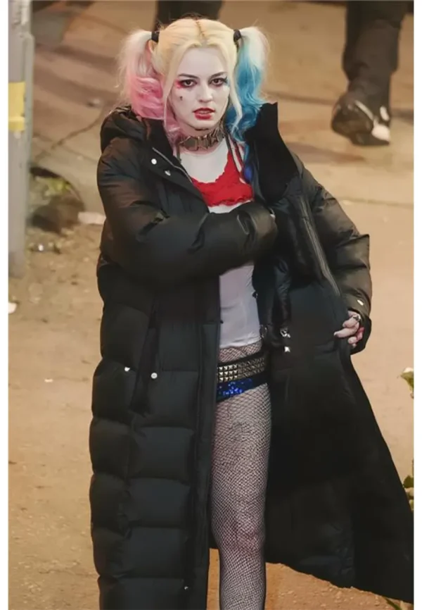 black puffer coat