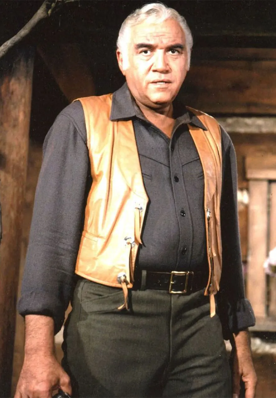 Lorne Greene Bonanza The Silent Killer Vest bonanza silent killer ben cartwright leather vest