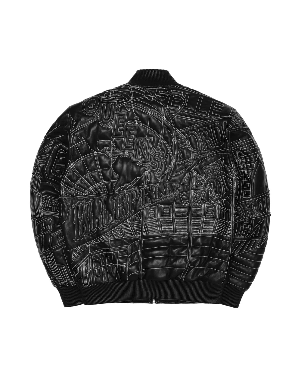 NYC Boro Quilted Pelle Pelle Black Jacket boro jacket