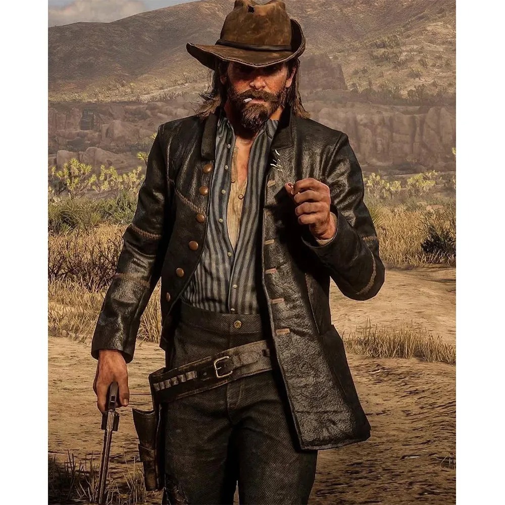 RDR2 Arthur Morgan Brown Leather Coat brown leather coat