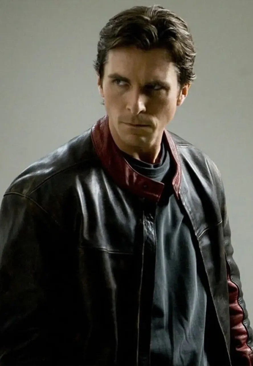 The Dark Knight Bruce Wayne Leather Jacket bruce wayne black leather jacket