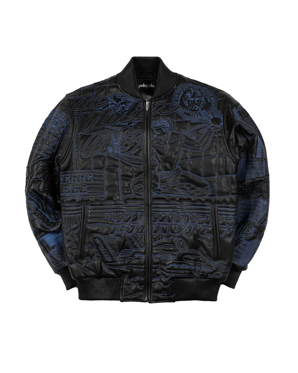 Vintage Quilted Black Detroit Pelle Pelle Jacket detroit pelle pelle jacket