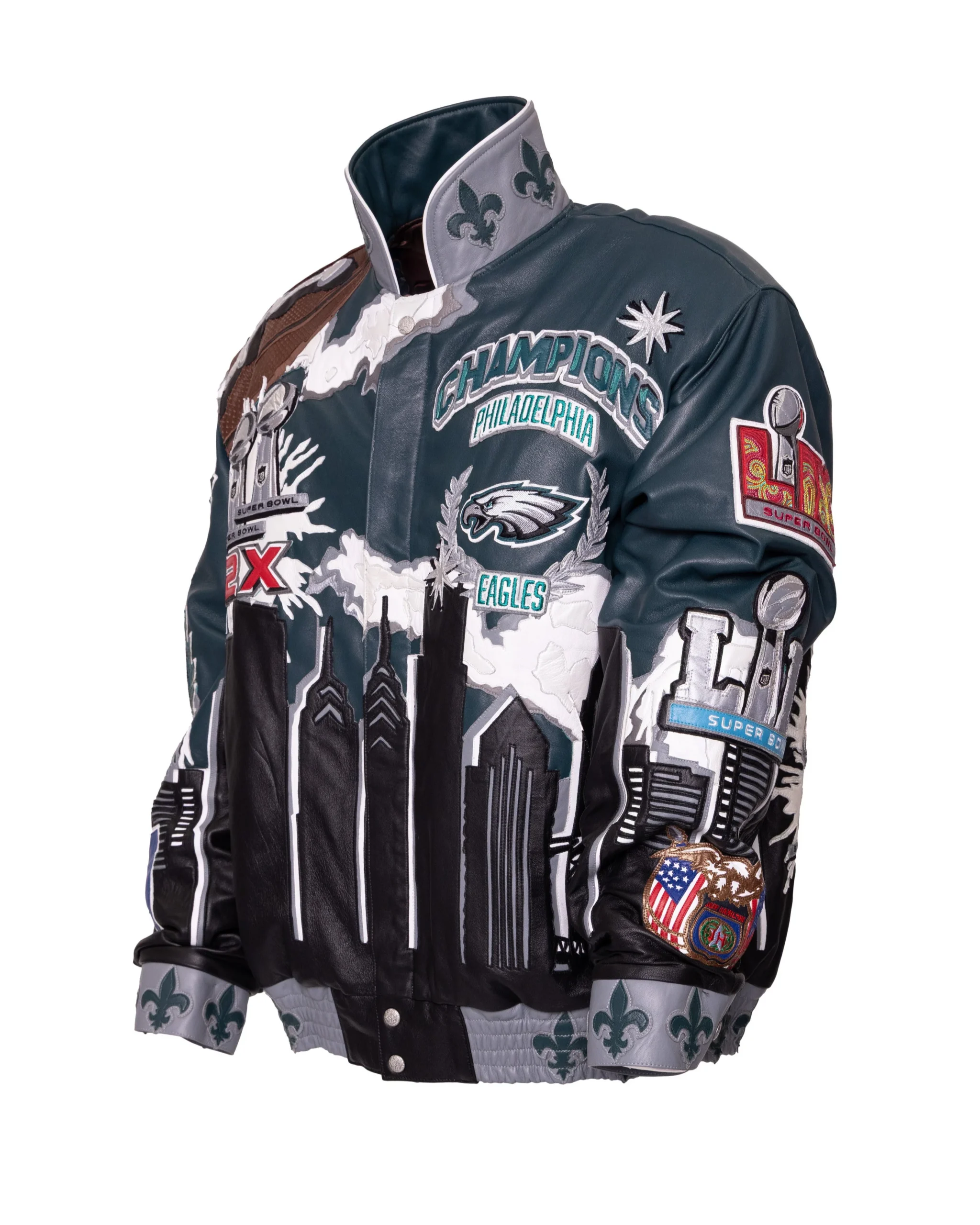 Super Bowl Champions Philadelphia Eagles Leather Jacket eagles super bowl jacket
