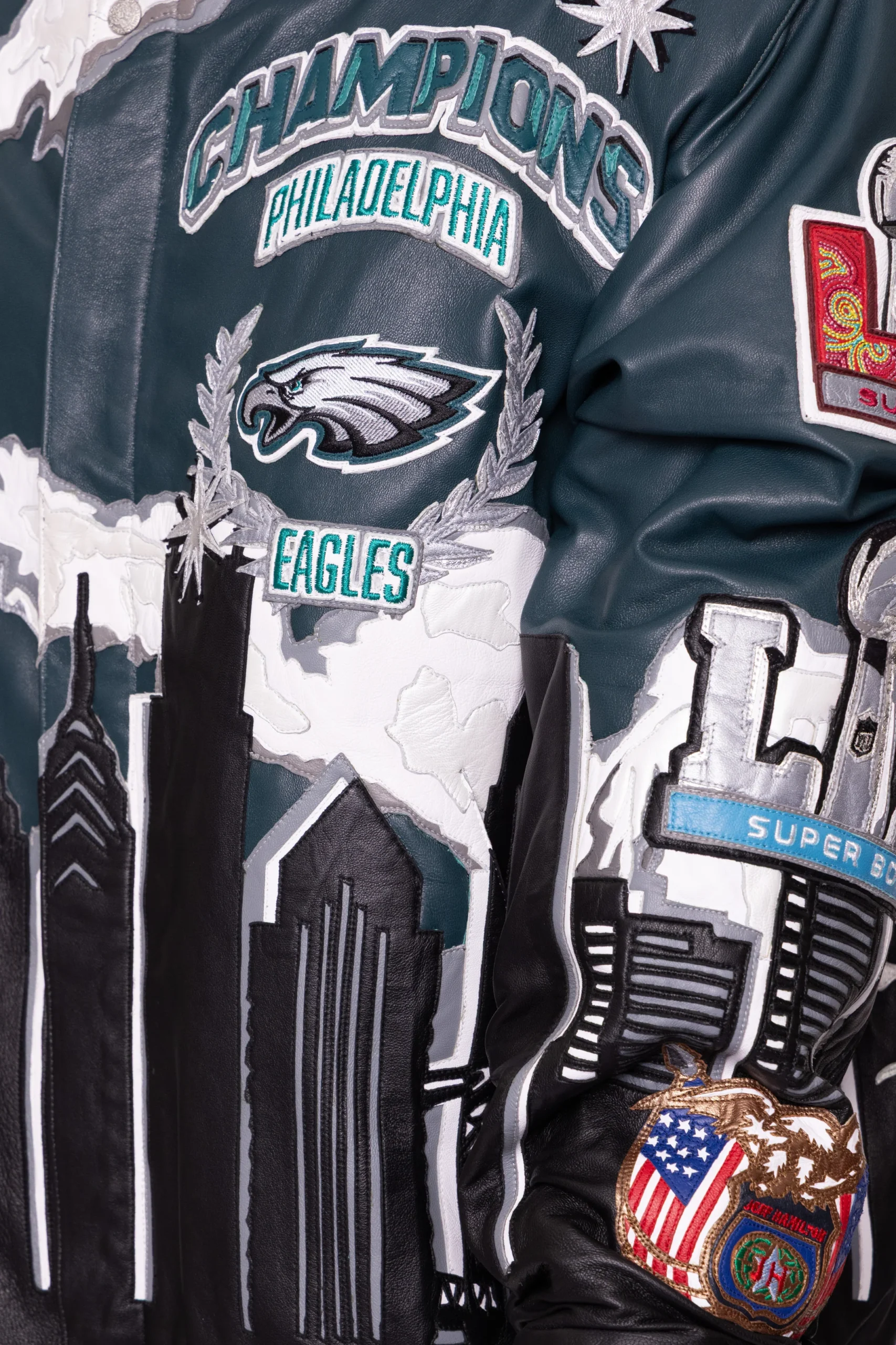 Super Bowl Champions Philadelphia Eagles Leather Jacket eagles superbowl jacket