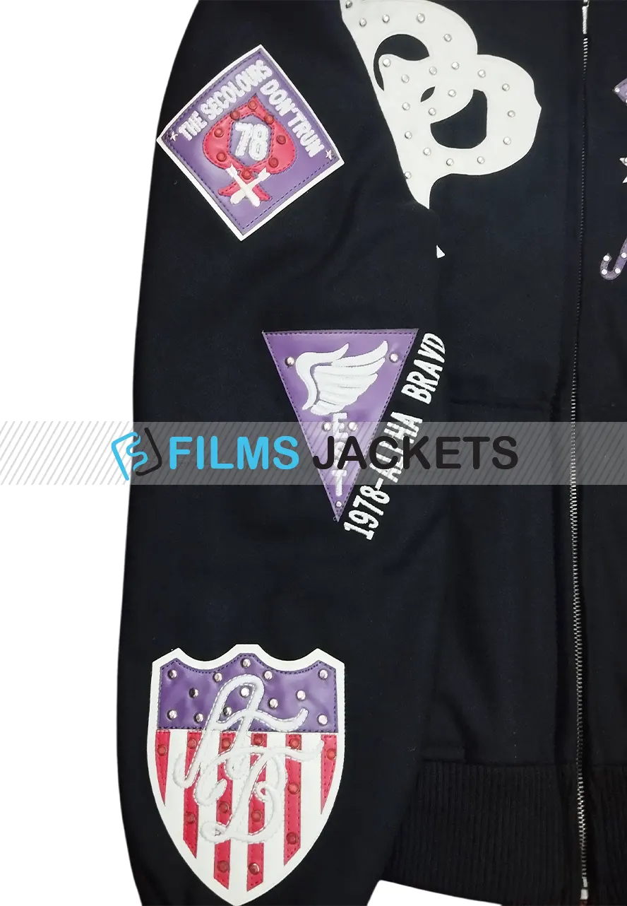 American Bruiser Black Pelle Pelle Zip Up Hoodie fleece hoodie