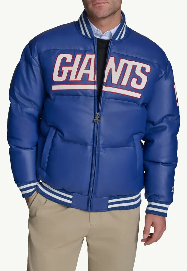 giants leather jacket