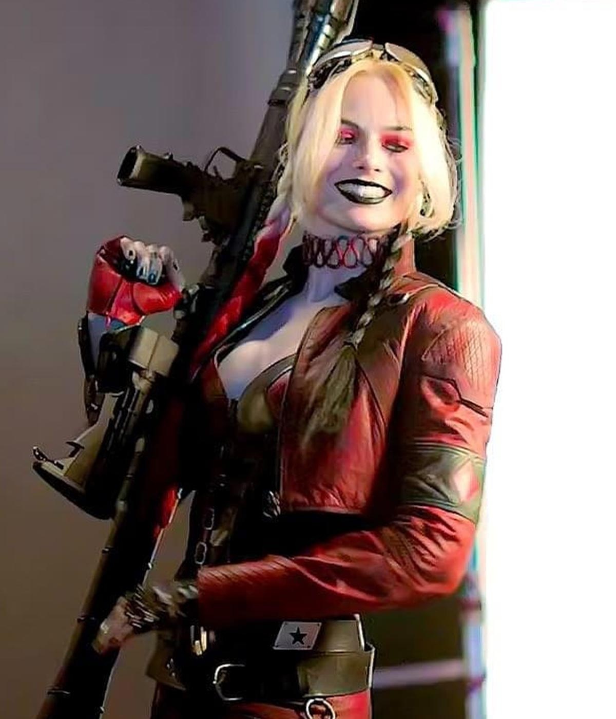 Suicide Squad Kill The Justice League Harley Quinn Leather Jacket harley quinn crop jacket