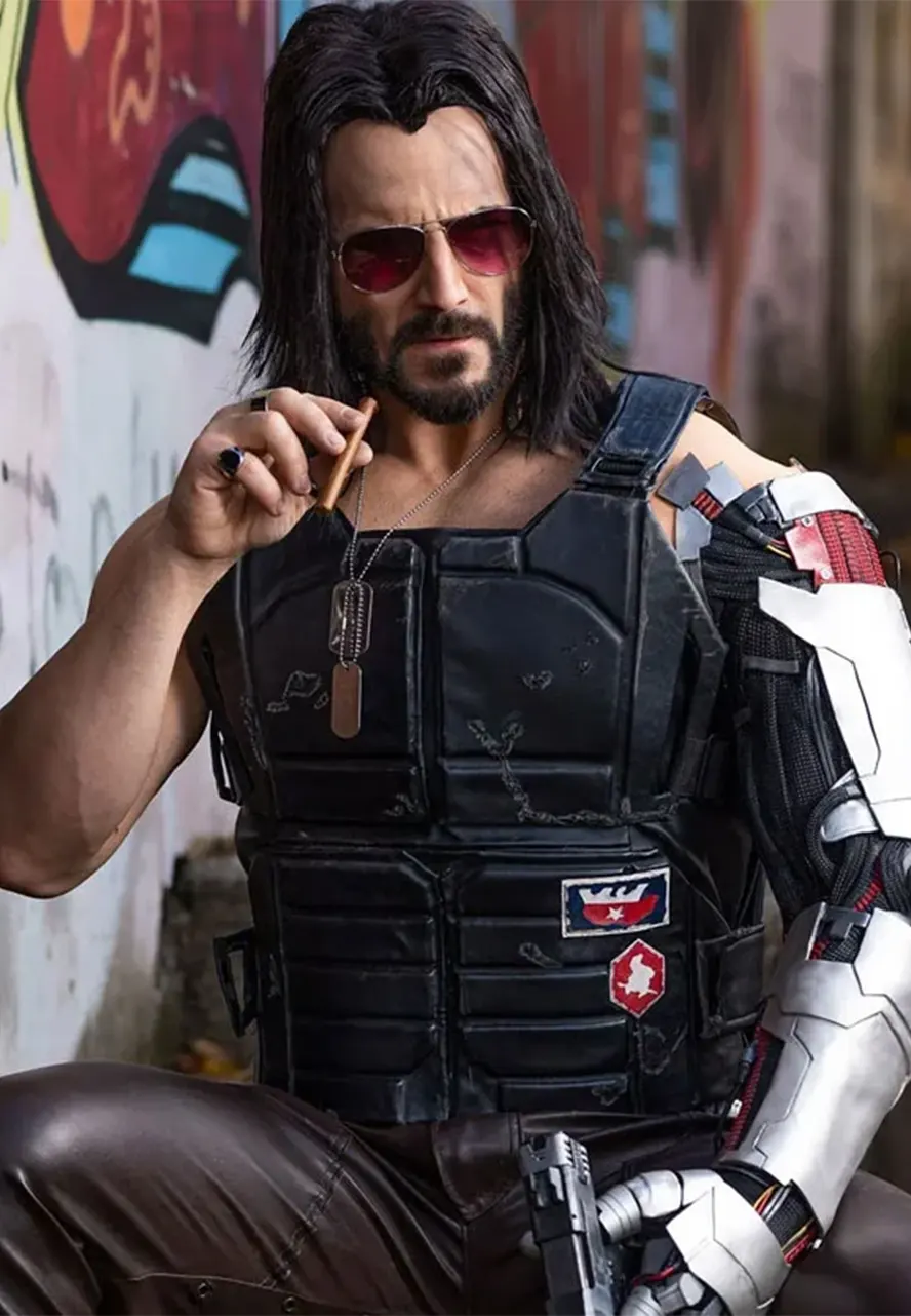Cyberpunk 2077 Johnny Silverhand Vest keanu reeves cyberpunk 2077 vest