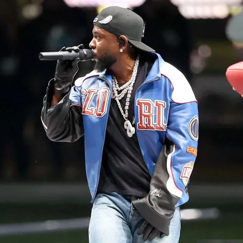 Super Bowl Halftime Show Kendrick Lamar Leather Jacket kendrick lamar jacket super bowl 2025